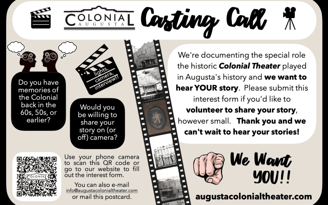 Augusta Colonial Theater Casting Call